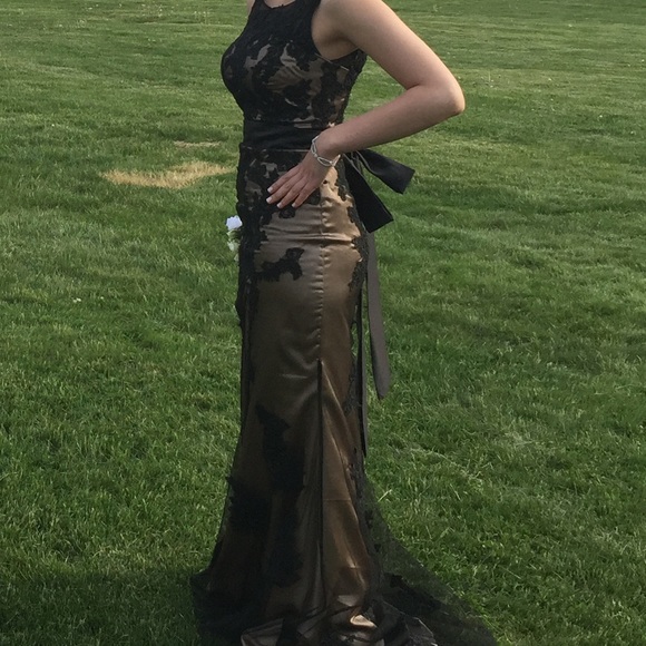 Custom Lace Gown Size 4 Evening/Prom/Pagaent Dress - Picture 14 of 16